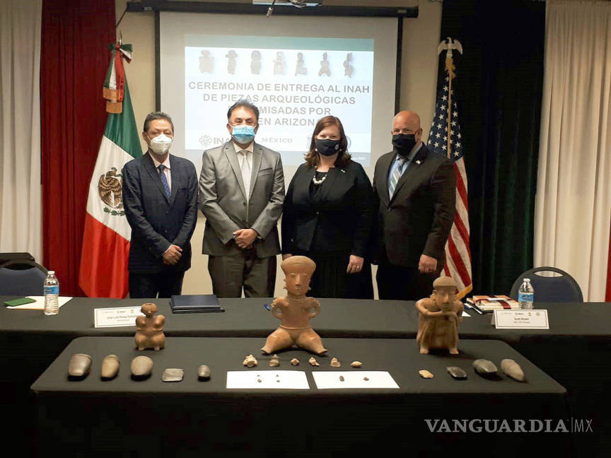 $!Estados Unidos devuelve a México 280 piezas arqueológicas prehispánicas