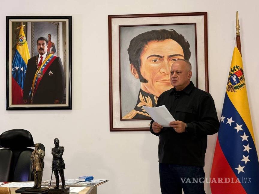 $!El ministro de Interior y número dos del chavismo, Diosdado Cabello. Cabello aseguró que el ataque ejecutado por EU dejó 100 fallecidos y vario heridos.