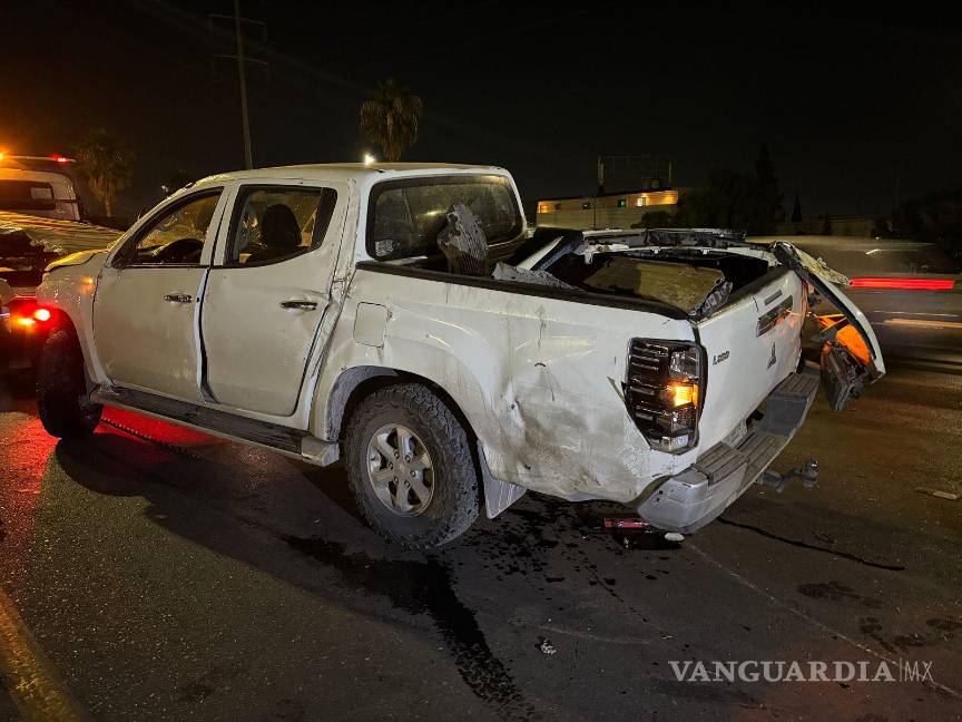 $!El percance ocurrió cerca del puente que cruza el bulevar Eulalio Gutiérrez, en la colonia Magisterio.