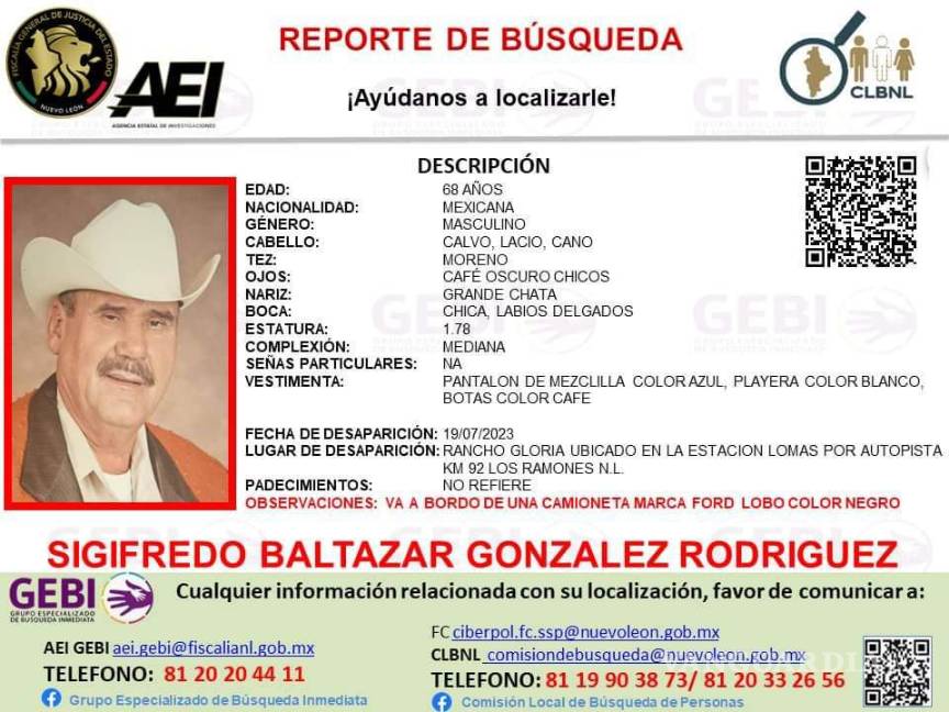 Desaparecen tres hombres, uno estadounidense, en Los Ramones, Nuevo León