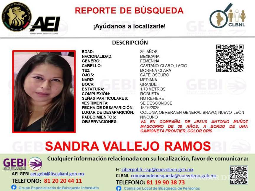 Reportan desaparición de pareja en General Bravo, Nuevo León