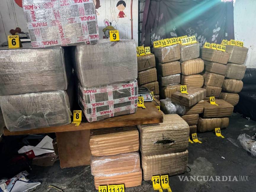 Fiscalía de Nuevo León: Decomisan 700 kilos de droga en cateo a vivienda, en Monterrey