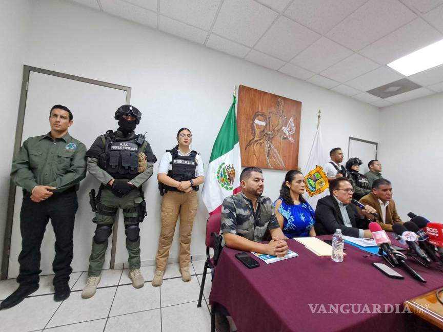 $!Fue el fiscal general de Coahuila el que dio detalles de la detención del presunto asesino.