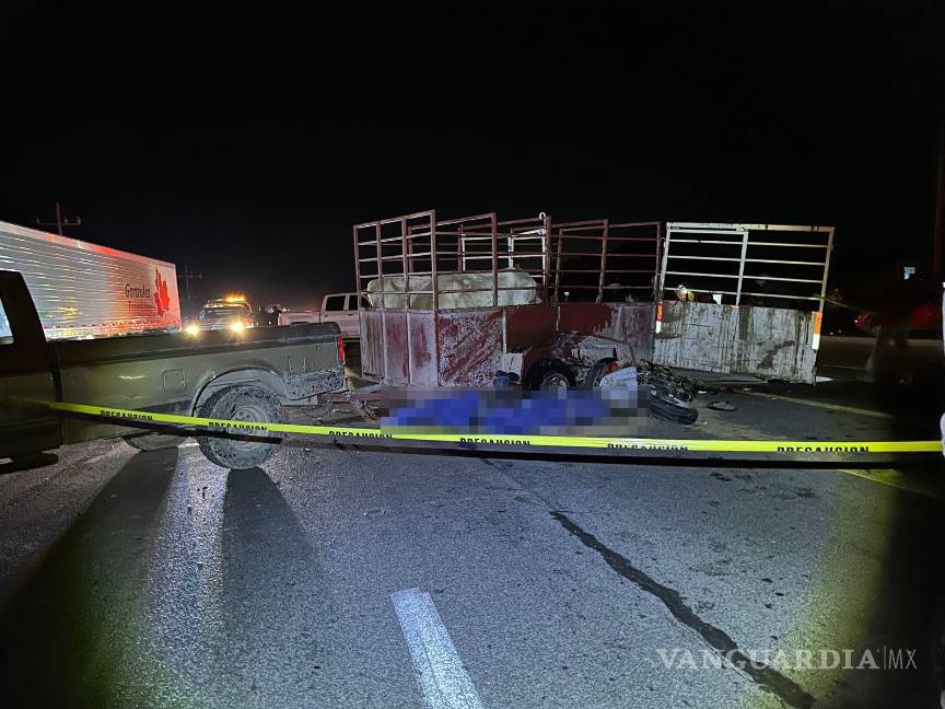 Mueren dos personas en accidente de motocicleta en la carretera Saltillo-Zacatecas