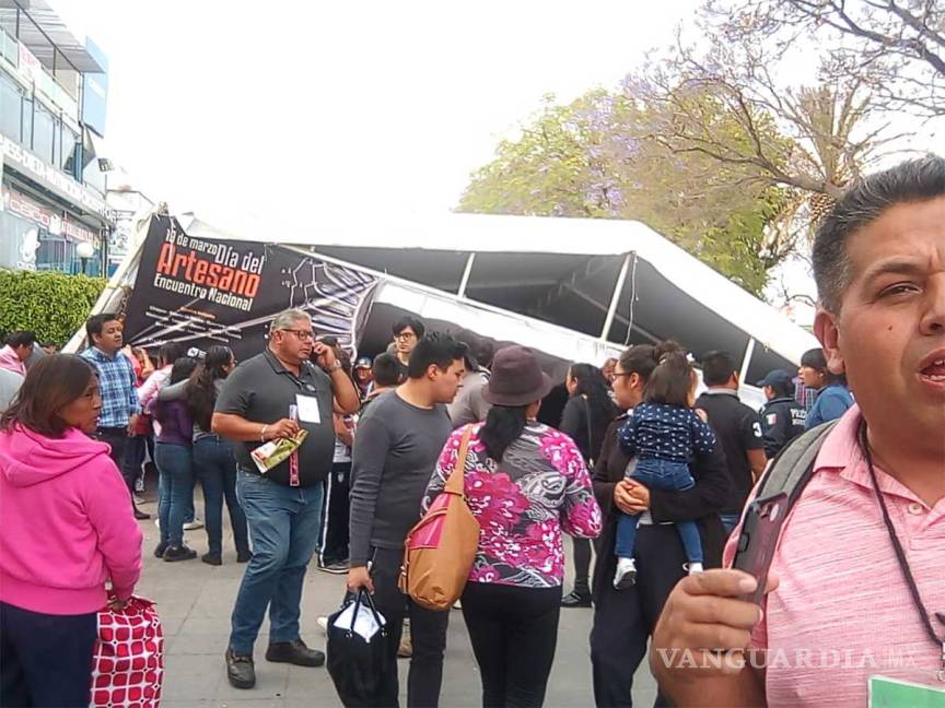 $!Cae carpa sobre multitud en Hidalgo; hay seis lesionados