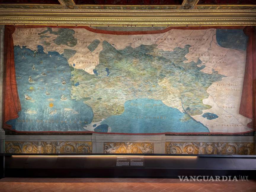 $!La Terraza de los Mapas de la Galería de los Uffizi de Florencia abre al público tras 20 años cerrada y dos años de restauración. EFE/Galería de los Uffizi