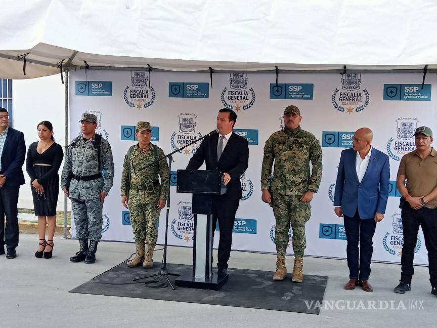 $!Federico Fernández Montañez durante la rueda de prensa donde informó sobre las detenciones.