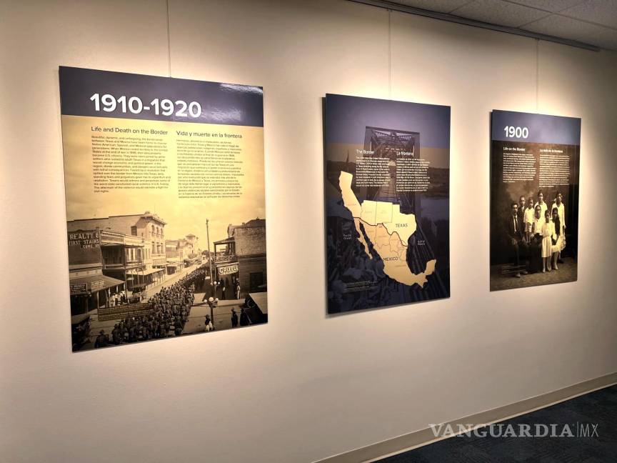 $!Algunas de las fotos exhibidas durante la muestra 'Vida y muerte en la frontera 1910-1920' en la sede del Museo de Historia en Bullock Texas.