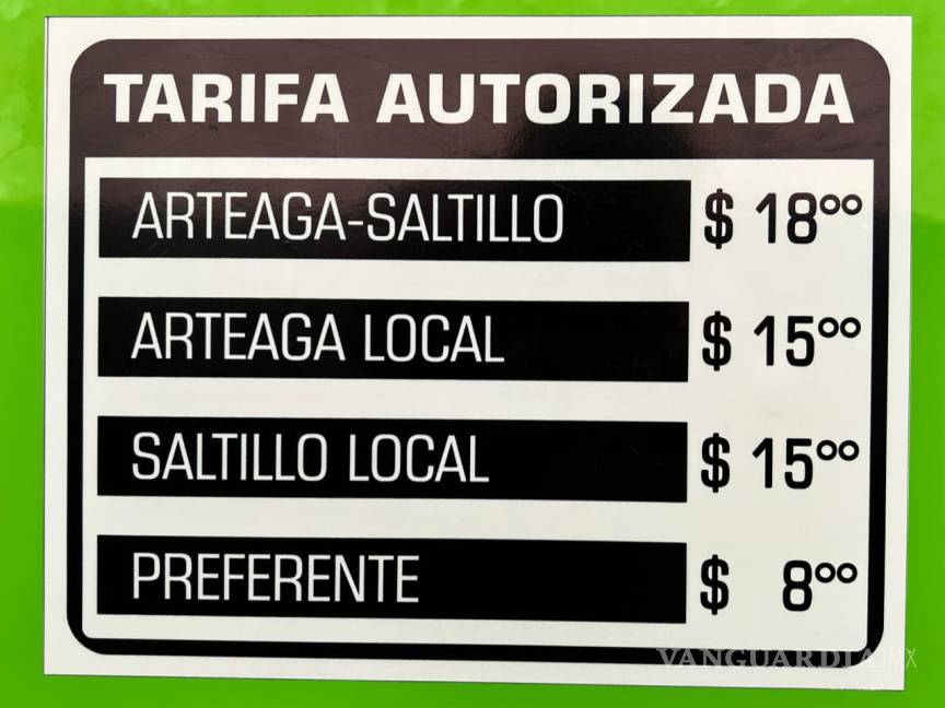 $!¡Ya están listos los nuevos ‘Arteaguenses’! Estos son los horarios de la ruta Arteaga-Saltillo