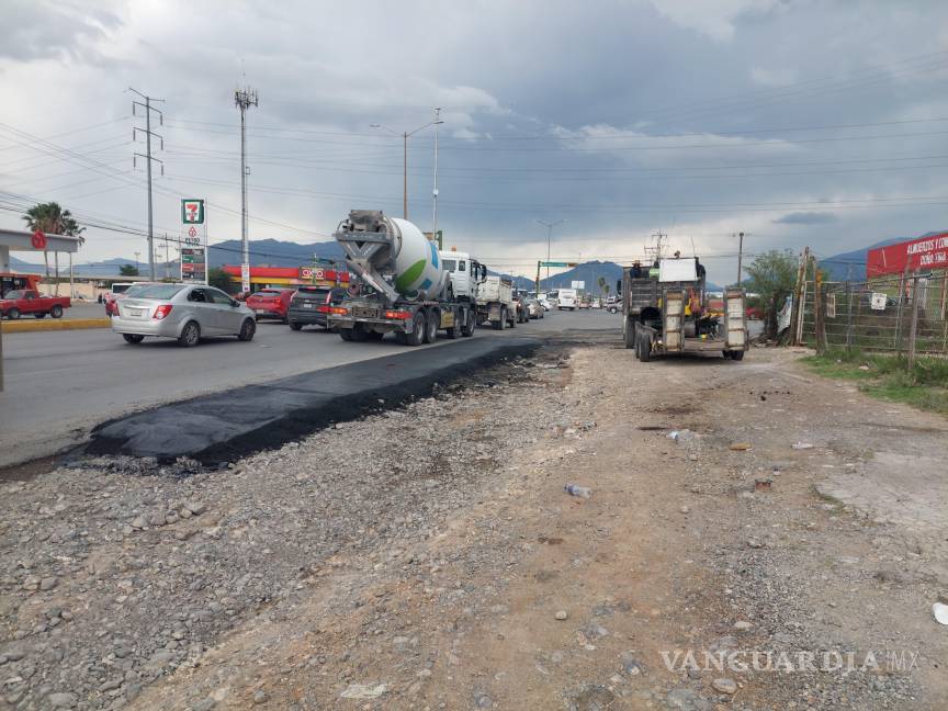 $!El nuevo carril en Valdés Sánchez permitirá una incorporación más ágil hacia el bulevar Centenario