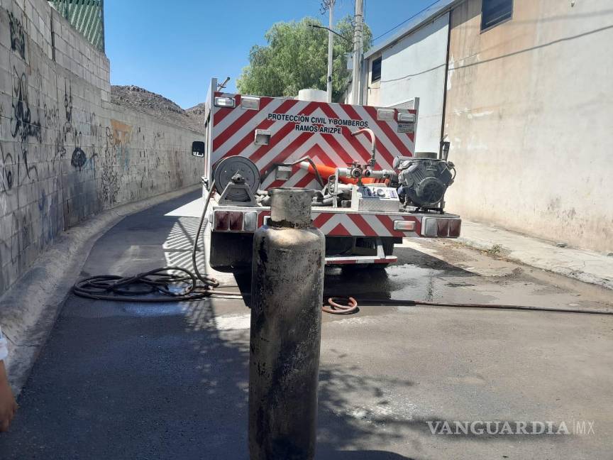 Milagrosamente, dos menores resultan ilesos tras incendio en vivienda de Ramos Arizpe