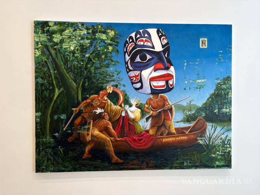 $!Chagoya muestra en una exposición abierta hasta el 13 de mayo en Nueva York una serie de códices contemporáneos inspirados en documentos de la época prehispánica con los que aborda, desde la sátira, ideas de colonialismo, fronteras e identidad.