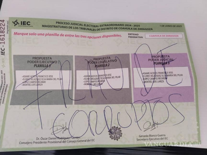 $!En Coahuila, ciudadanos convierten votos en denuncias: ‘Fuera cártel de la toga’