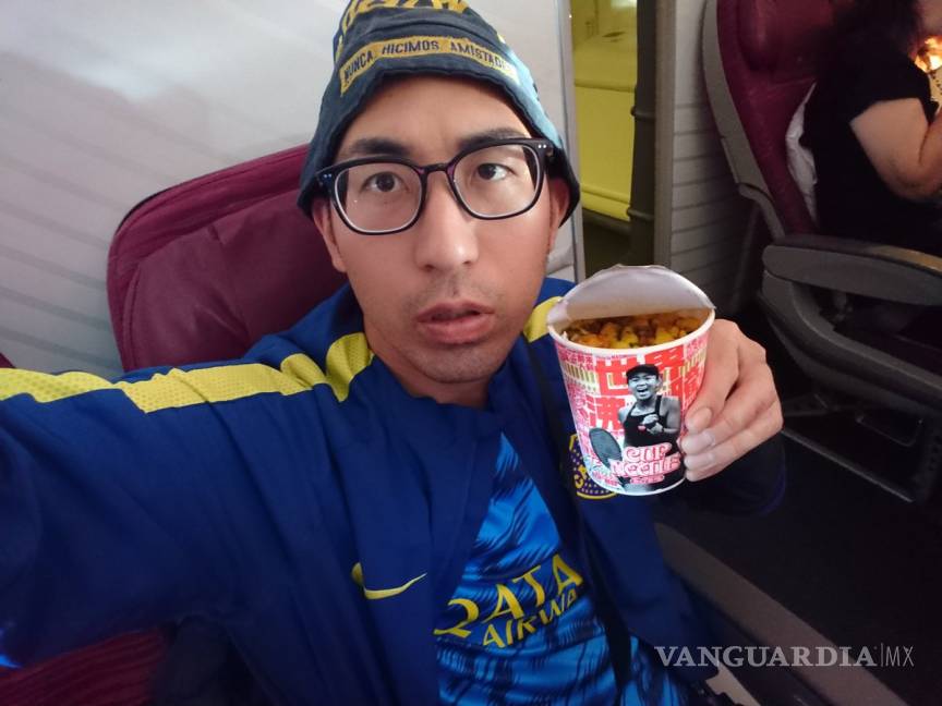$!El japonés que viajó 33 horas para ver a Boca Juniors en la Final de la Libertadores... y termina siendo suspendida