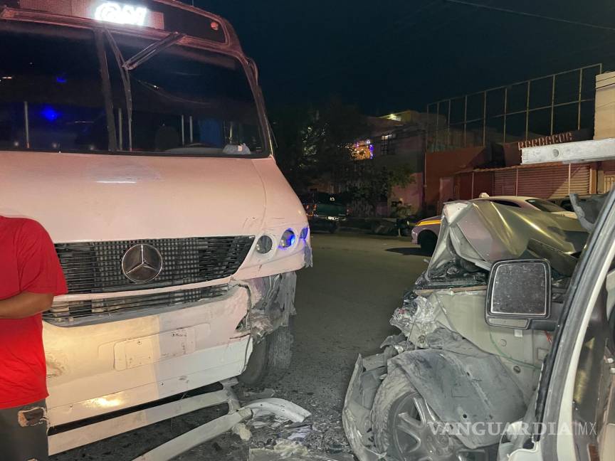 Ebrio provoca choque frontal en Otilio González, en Saltillo