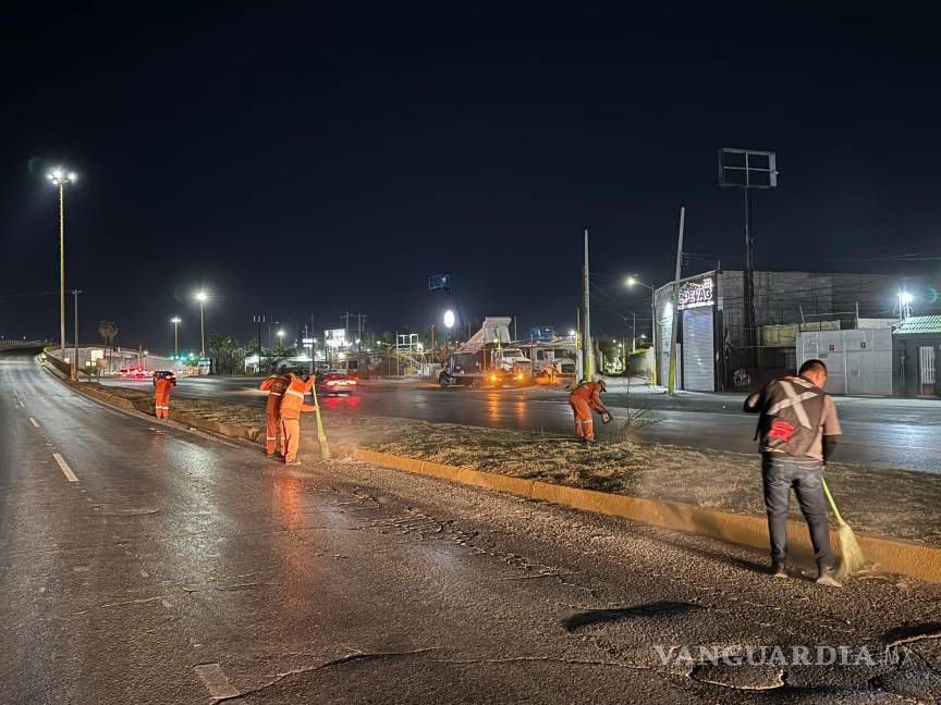$!Las labores nocturnas buscan minimizar afectaciones al tráfico y mejorar la eficiencia del personal.