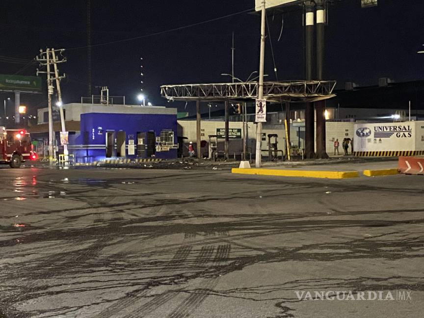 Se incendia gasera en Saltillo; tres resultan lesionados