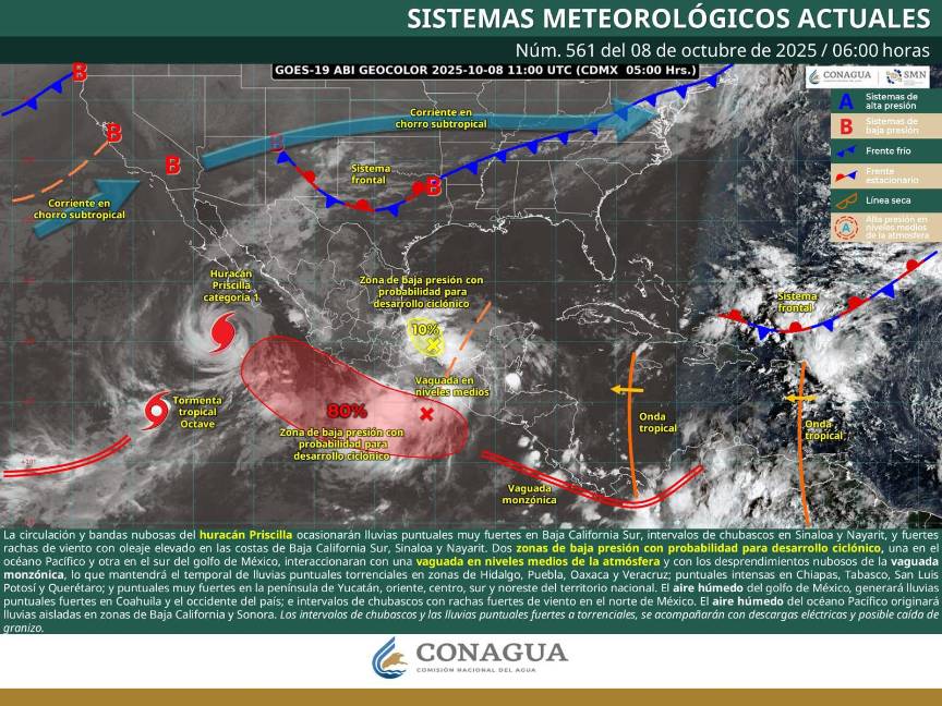 $!El Servicio Meteorológico Nacional informó sobre lluvias y vientos con rachas de hasta 60 km/h en varias regiones de Coahuila.