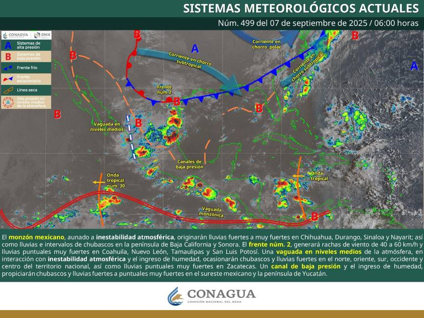 $!Frente frío número 2 traerá a Coahuila lluvias, granizo y rachas de viento de hasta 60 km/h