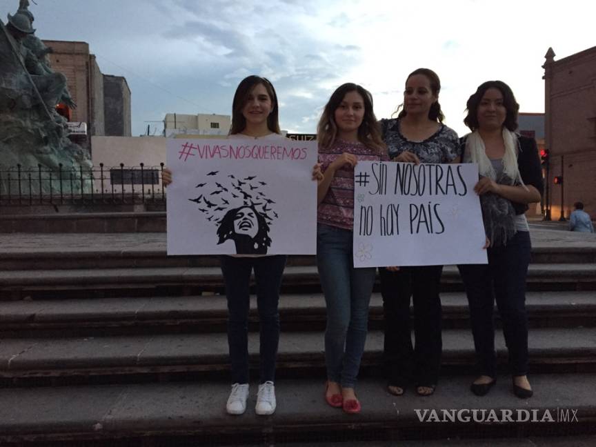 $!Coahuila protesta en contra del feminicidio; exige #Niunamás