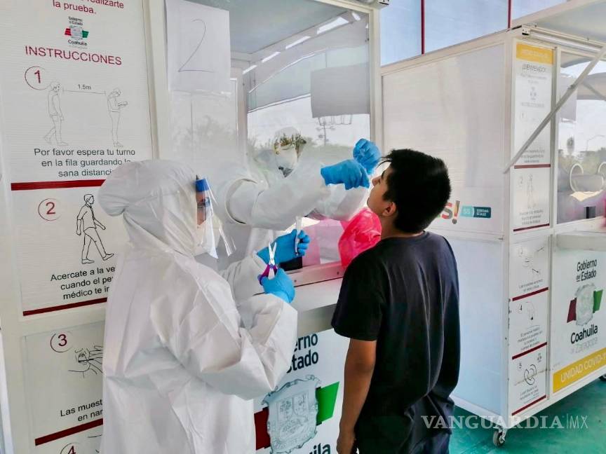 Saturados en Saltillo módulos para pruebas COVID-19