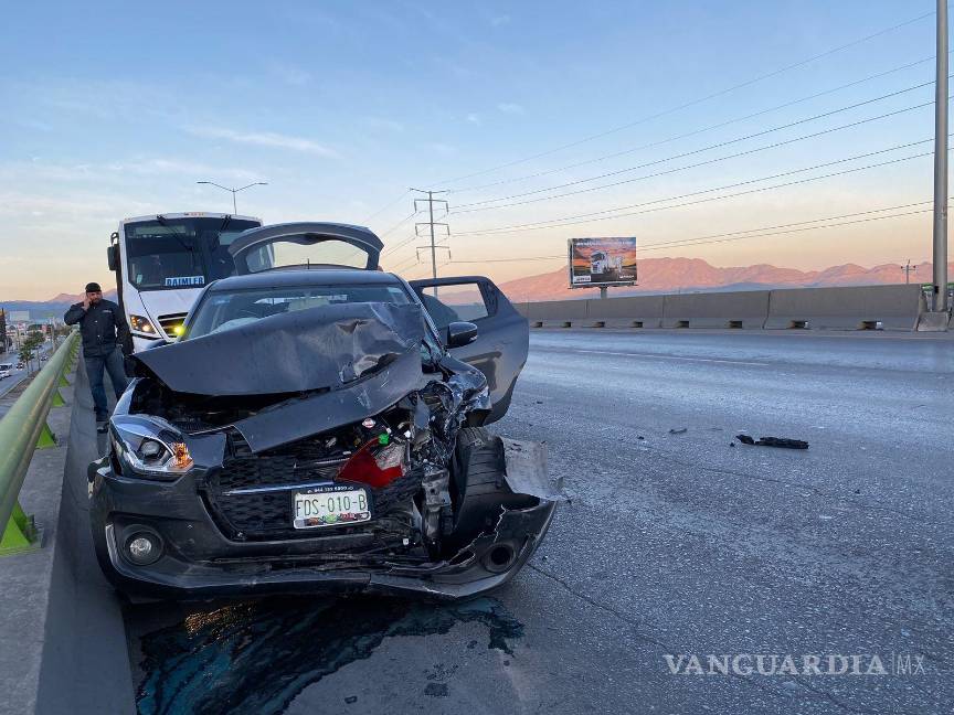 Accidentes en bulevar Fundadores de Saltillo provocan caos y cierre de ambos sentidos
