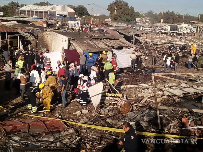 $!Ya son 31 los muertos por explosión en Tultepec