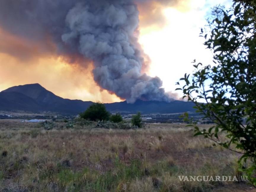 $!¡Ahora fue un corto! Fuego afecta 600 hectáreas en Arteaga