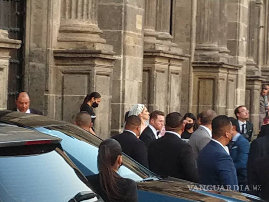 $!¡Se revelan las primeras fotos! 'Canelo' Álvarez y Fernanda Gómez celebran boda religiosa
