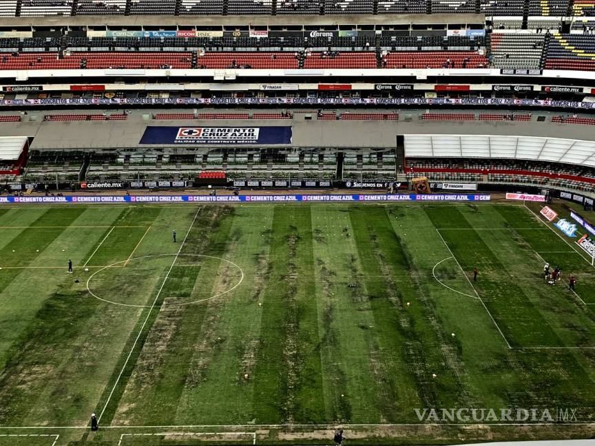 $!NFL en alerta por la cancha del Estadio Azteca