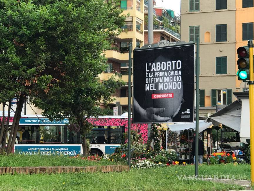 $!Polémica en Italia por campaña que dice el aborto es la principal causa feminicidio