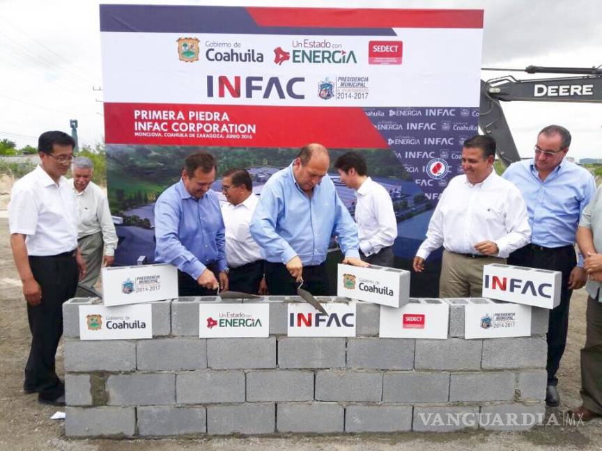 $!Colocan primera piedra de INFAC Corporation en Monclova