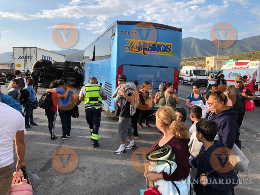 $!Gran susto pasaron 43 pasajeros de un autobús tras percance en Los Chorros