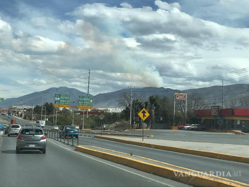 $!Reportan incendio en ejido El Diamante en Arteaga, Coahuila