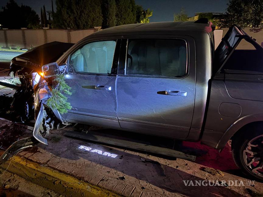 $!A pesar de lo aparatoso del choque, no se registraron personas lesionadas.