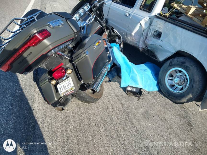 $!Muere integrante de moto club tras chocar en carretera