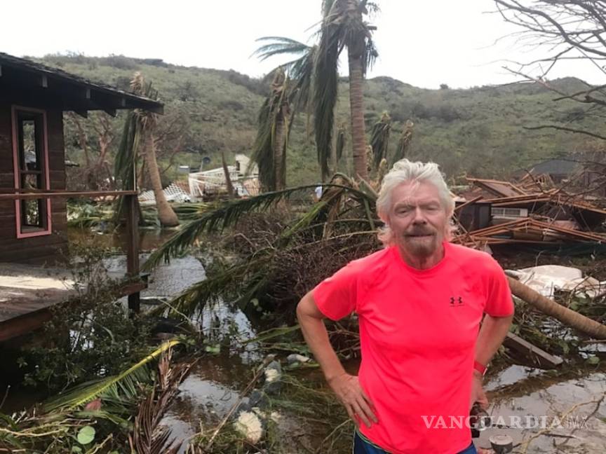 "Irma"&nbsp;destroza la isla privada de empresario Richard Branson