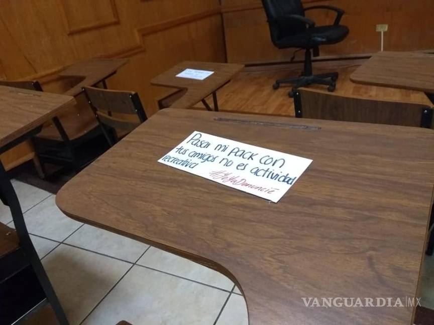 $!En Saltillo denuncian en la Facultad de Jurisprudencia de la UAdeC abusos sexuales contra alumnas
