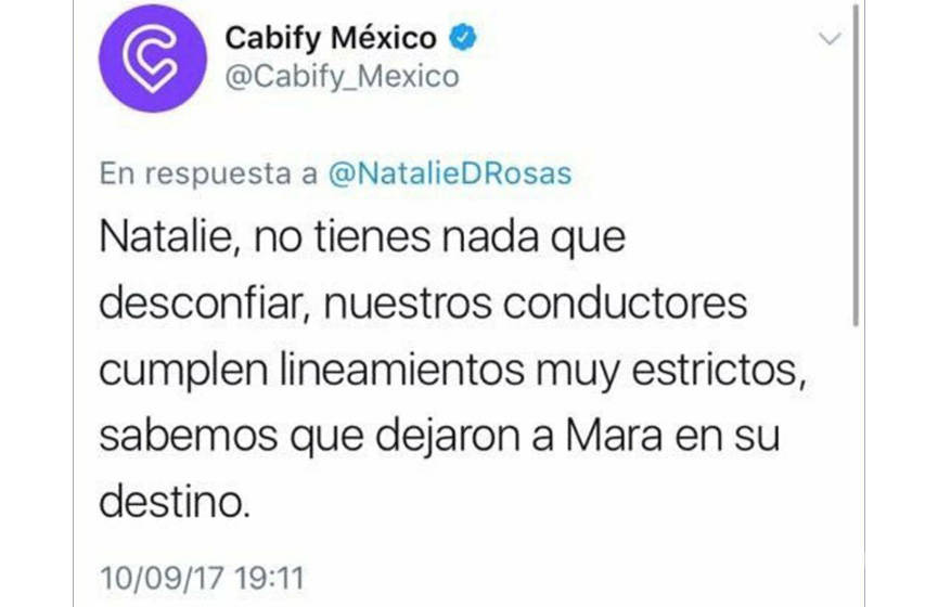 $!El desafortunado mensaje de Cabify que circula en redes