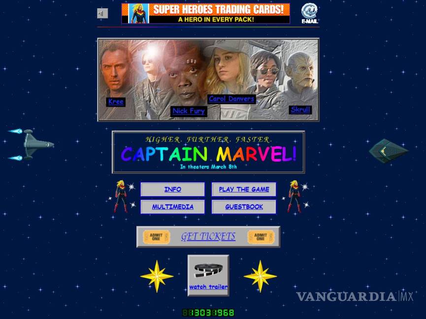 $!Así luce la página web de Capitana Marvel