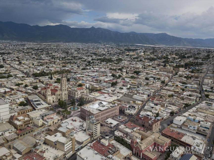 $!Vista aérea de la ciudad de Saltillo en 2022, en la Zona Centro.