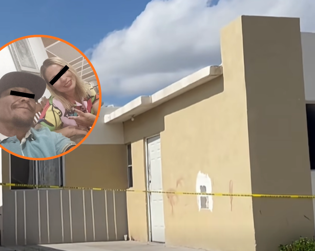 La Fiscalía mantiene acordonada la casa donde ocurrió el homicidio de Karla, por parte de su pareja sentimental. Karla tenía 37 años. La necropsia documentó más de 20 heridas producidas por arma blanca.