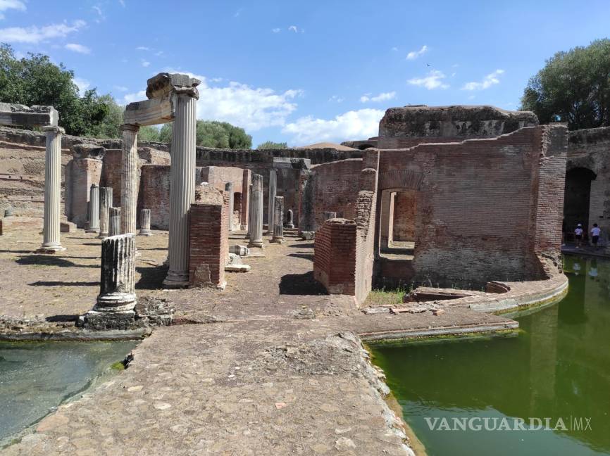 $!El llamado Teatro Marítimo de Villa Adriana, del complejo palaciego levantado a las afueras de Tívoli, cerca de Roma.