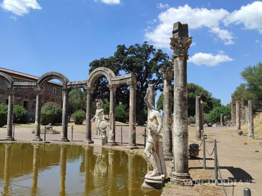 $!El emperador Adriano, enamorado de la Grecia Clásica llenó su famosa villa de estatuas, estanques y columnarios, templos en total más de 30 edificaciones.