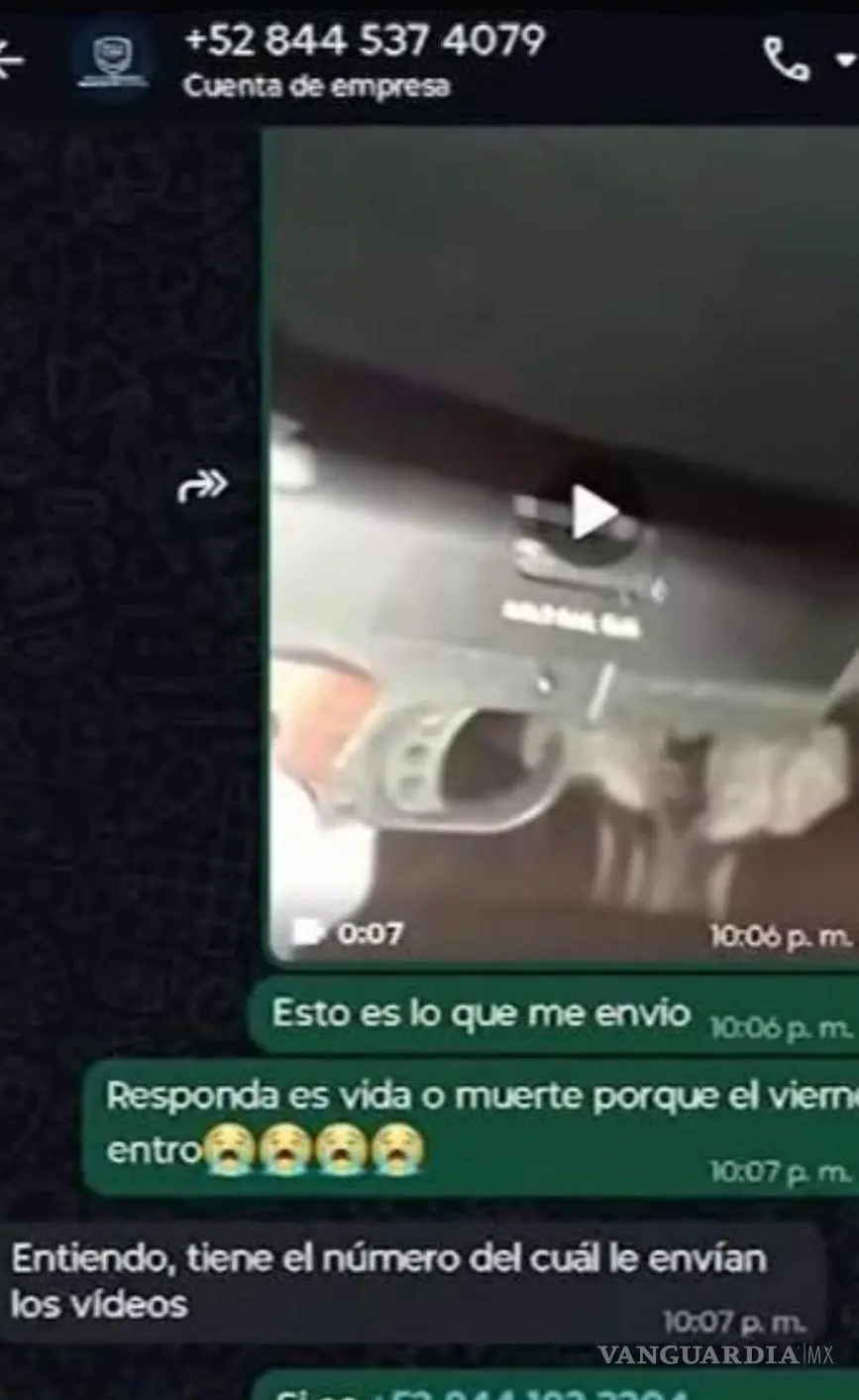 $!Una captura muestra el reporte enviado a la Policía Cibernética con un video en el que aparece lo que parece ser un arma y un mensaje que hacía referencia a ingresar este viernes al plantel.