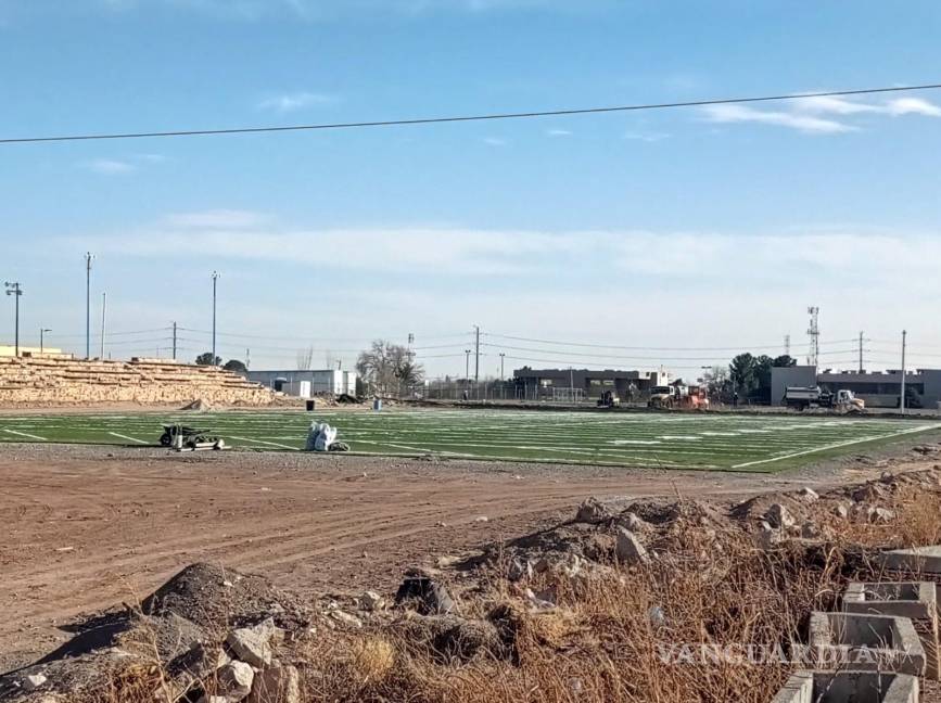 $!Campo de fútbol de “Club Titanes de Ciudad Juárez”. Este es el espacio que estuvo en disputa con el Colegio de Bachilleres plantel 19, anteriormente la Preparatoria de El Chamizal.