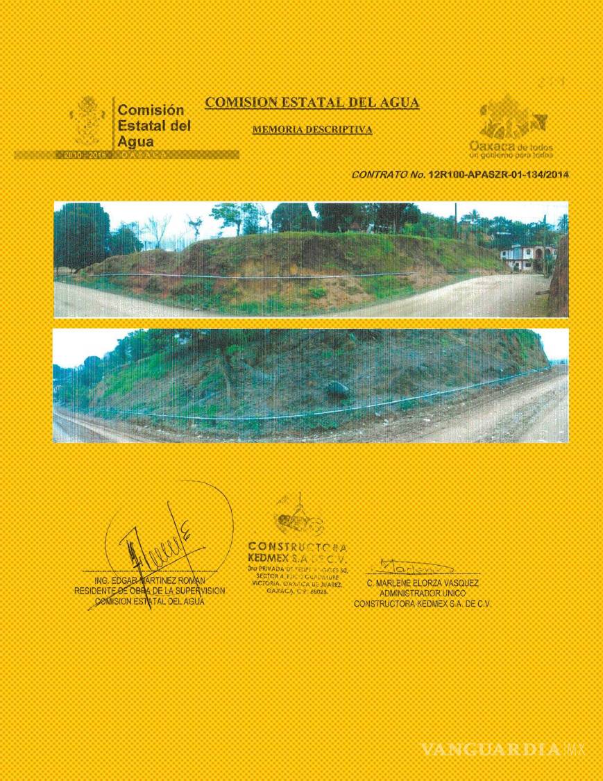 $!La misma EFOS tuvo otros contratos en Oaxaca para realizar proyectos de infraestructura básica con recursos federales asignados por oficinas estatales.| Imagen: Comisión Estatal del Agua de Oaxaca, respuesta de Transparencia