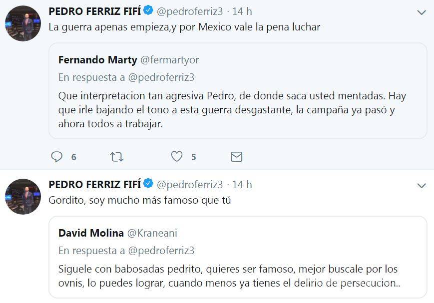$!Tatiana Clouthier y Pedro Ferriz discuten en redes por supuesta 'mentada de madre'