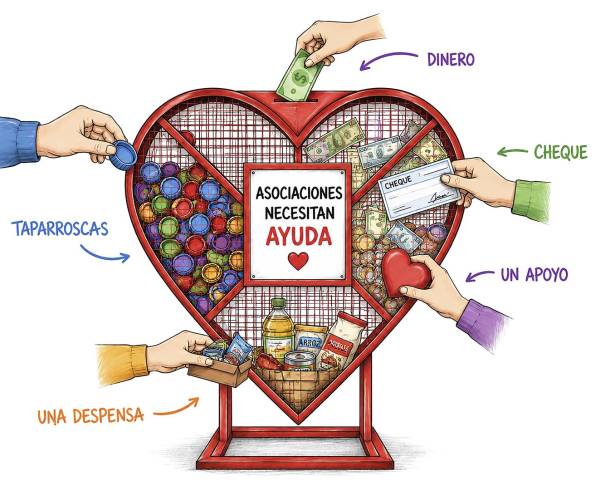 Miles de taparroscas, pocos pesos y muchas necesidades