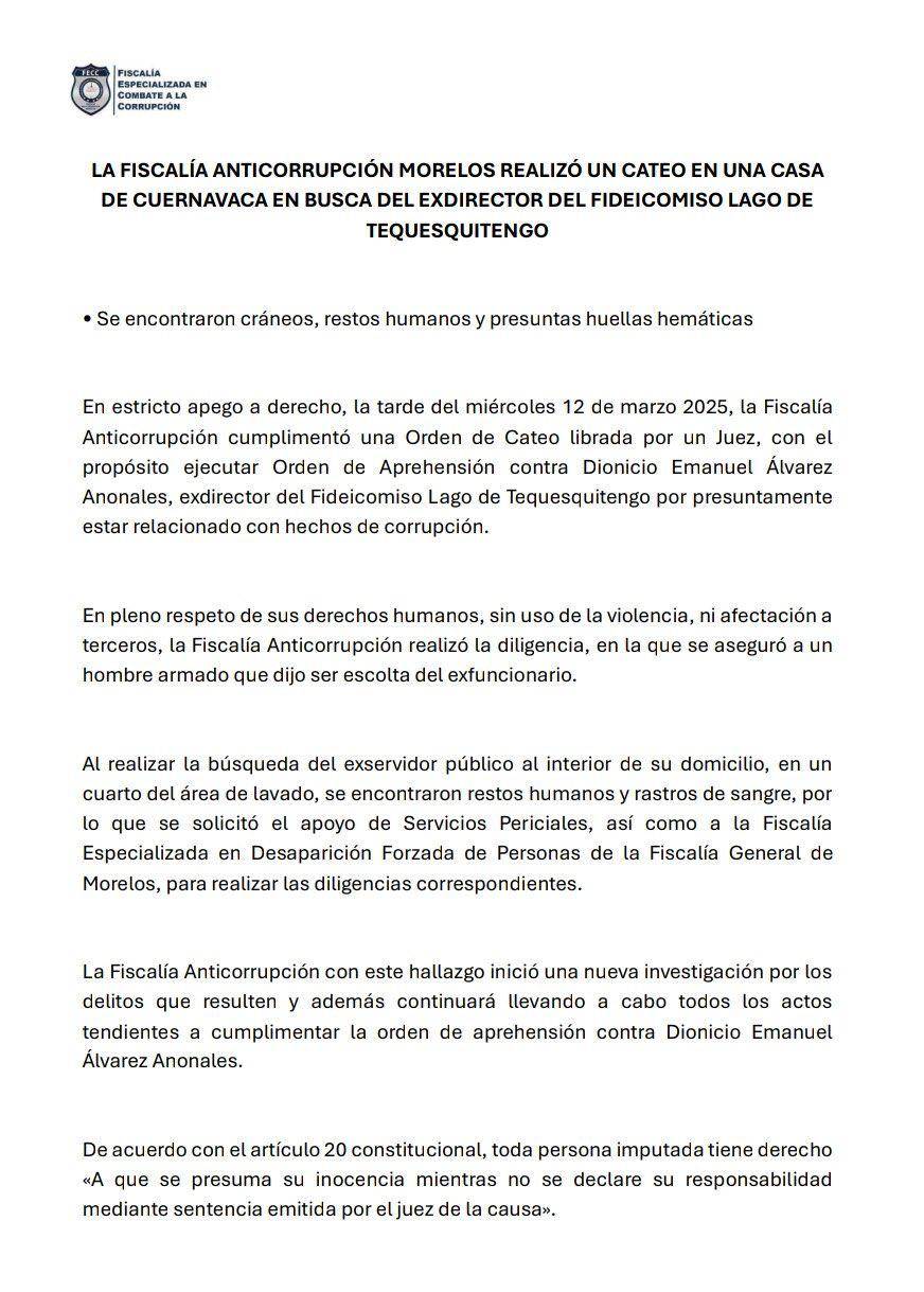 $!Hallan cráneos humanos y ‘ofrenda’ en casa de Dionicio Álvarez, exfuncionario acusado de corrupción